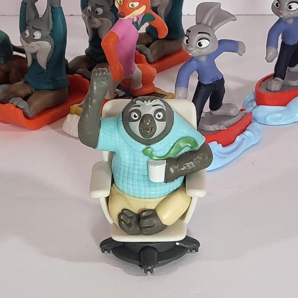 Lot of 8 Disney Zootopia McDonalds Happy Meal Nick Judy Flash Pawbert Nibbles